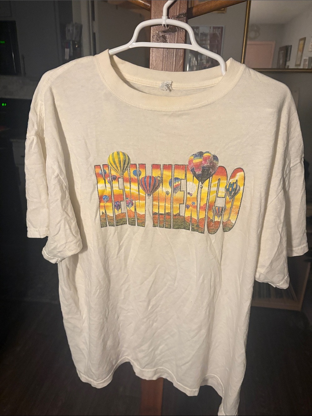 New Mexico Hot Air Balloon Graphic Tee - Cream